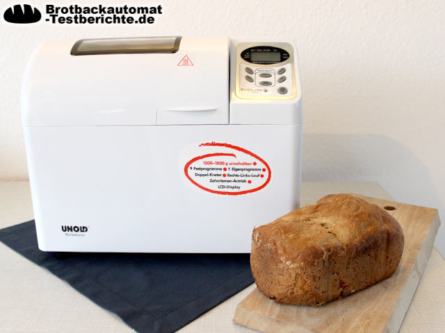Vollkornbrot aus der Brotbackmaschine - Einfach und lecker