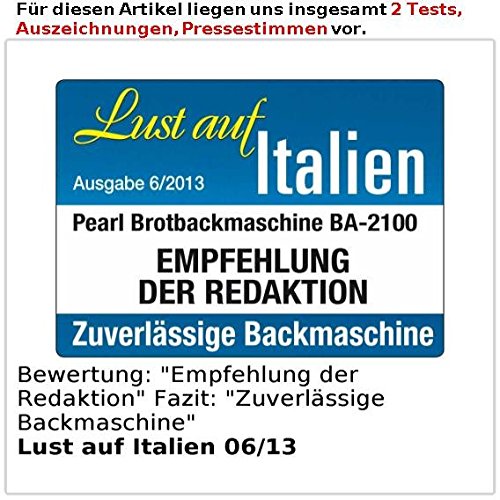 Rosenstein & Söhne Premium-Brotbackautomat "BA-2100" mit Timer & 12 Programmen - 6